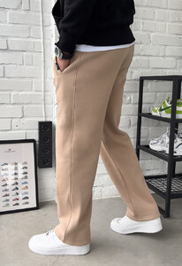 Фото - Однотонні спортивні штани Staff jog beige fleece - Men box