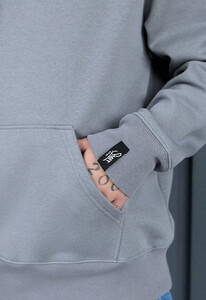 Фото - Тепле сіре худі Staff grey basic oversize fleece - Men box