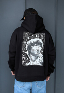 Фото - Тепле оверсайз худі Staff logo art oversize fleece - Men box