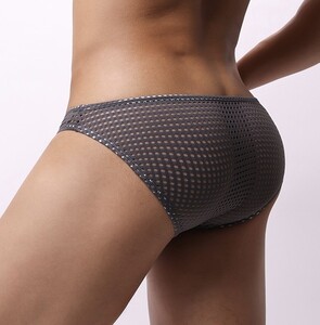 Фото - Дышащие трусы слипы для мужчин Ciokicx серого цвета - Men box