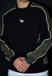 Фото - Теплый свитшот Staff khaki & black logo reflective fleece - Men box