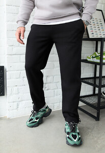Фото - Повседневные штаны на зиму Staff rx black fleece - Men box