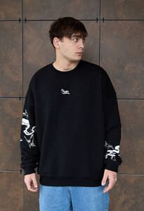 Фото - Молодежный свитшот Staff logo & butterfly oversize - Men box