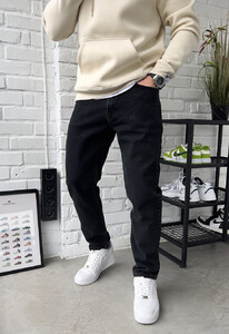Фото - Повседневные черные джинсы Staff 14 black regular - Men box