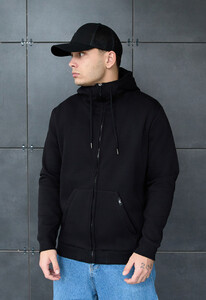 Фото - Універсальне худі на зиму Staff zip black fleece - Men box