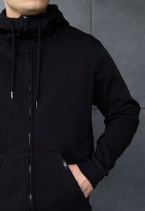 Фото - Універсальне худі на зиму Staff zip black fleece - Men box