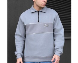 Фото - Теплый свитшот Staff rm gray oversize fleece - Men box