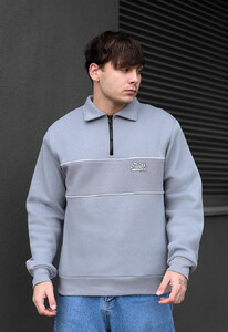 Фото - Теплый свитшот Staff rm gray oversize fleece - Men box