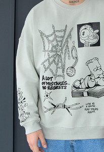 Фото - Молодежный оверсайз свитшот Staff no regrets oversize - Men box