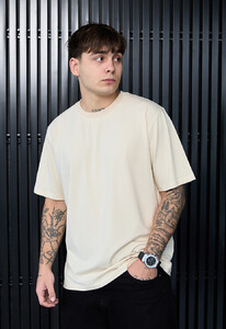 Фото - Однотонна чоловіча футболка Staff milk oversize - Men box