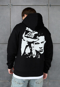 Фото - Чорне оверсайз худі Staff club oversize fleece - Men box