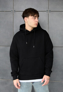 Фото - Чорне оверсайз худі Staff club oversize fleece - Men box