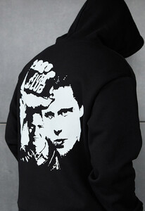 Фото - Чорне оверсайз худі Staff club oversize fleece - Men box