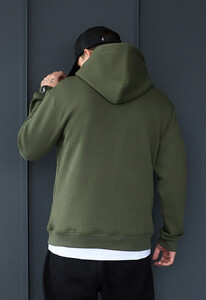 Фото - Однотонне худі на флісі Staff khaki basic fleece - Men box