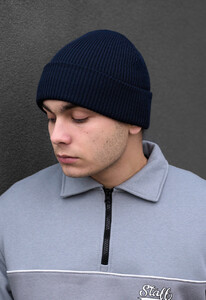 Фото - Базовая темно-синяя шапка Staff navy basic2 - Men box