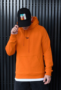 Фото - Яскраве молодіжне худі Staff orange logo reglan - Men box