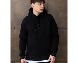 Фото - Універсальне худі чорного кольору Staff black logo reglan - Men box