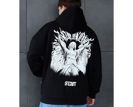 Фото - Оверсайз худі з принтом на спині Staff art & logo oversize - Men box