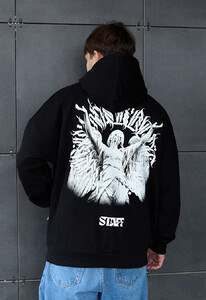 Фото - Оверсайз худі з принтом на спині Staff art & logo oversize - Men box