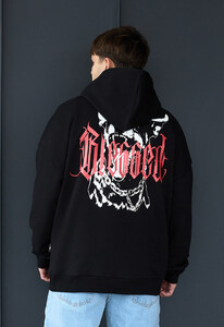 Фото - Чорне молодіжне оверсайз худі Staff blessed oversize - Men box