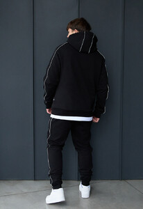Фото - Спортивний оверсайз костюм Staff kant black oversize - Men box