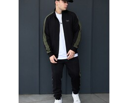 Фото - Спортивний костюм зі вставками Staff qix black & khaki - Men box