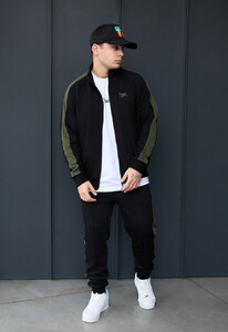 Фото - Спортивный костюм со вставками Staff qix black & khaki - Men box