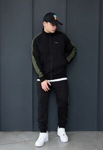 Фото - Спортивный костюм со вставками Staff qix black & khaki - Men box