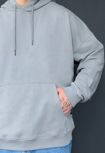Фото - Базове худі сірого кольору Staff gray oversize - Men box