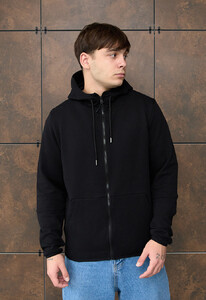 Фото - Універсальна чорна толстовка Staff basic zip black - Men box