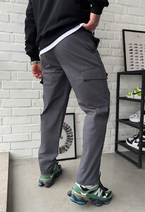 Фото - Всесезонні сірі штани карго Staff cargo gu gray - Men box