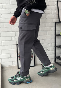 Фото - Всесезонні сірі штани карго Staff cargo gu gray - Men box