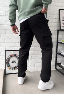 Фото - Молодежные штаны карго Staff cargo gu black - Men box