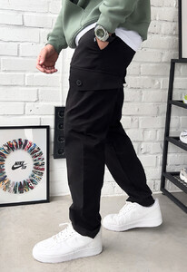 Фото - Молодежные штаны карго Staff cargo gu black - Men box