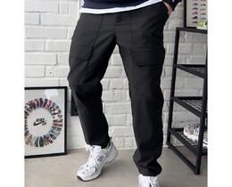 Фото - Молодежные черные штаны карго Staff cargo me - Men box