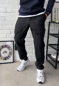 Фото - Молодежные черные штаны карго Staff cargo me - Men box