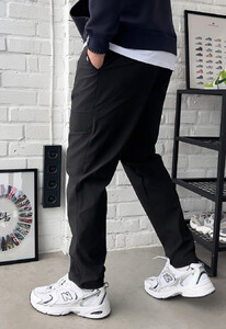 Фото - Молодежные черные штаны карго Staff cargo me - Men box