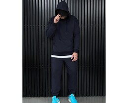 Фото - Чоловічий костюм темно-синього кольору Staff vit navy basic - Men box
