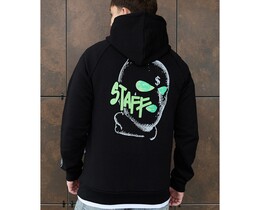 Фото - Молодіжне чорне худі Staff mask & logo - Men box