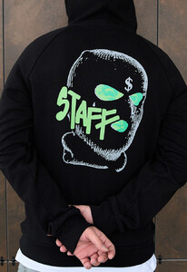 Фото - Молодіжне чорне худі Staff mask & logo - Men box