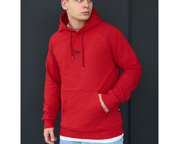 Фото - Брендоване червоне худі Staff red logo reglan - Men box