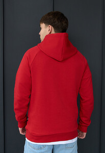 Фото - Брендоване червоне худі Staff red logo reglan - Men box