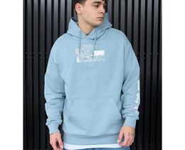 Фото - Світло-синє молодіжне худі Staff logo & band oversize - Men box