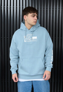 Фото - Світло-синє молодіжне худі Staff logo & band oversize - Men box