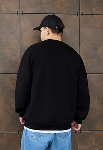 Фото - Оверсайз свитшот черного цвета Staff black basic oversize - Men box