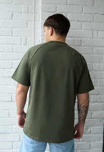 Фото - Чоловіча футболка у кольорі хакі Staff khaki logo - Men box