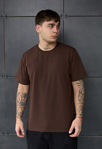 Фото - Однотонна коричнева футболка Staff brown basic - Men box