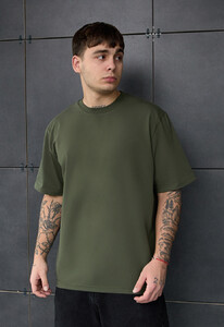 Фото - Чоловіча оверсайз футболка Staff khaki oversize - Men box