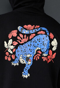 Фото - Чорне худі з яскравим тваринним принтом Staff tiger oversize - Men box