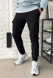 Фото - Повседневные штаны для мужчин Staff cargo edd black - Men box